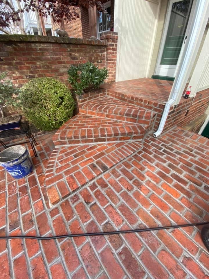 Finished concrete driveway